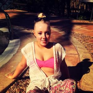 Chilling by the pool while on holidays in Puerto Del Carmen, Lanzarote